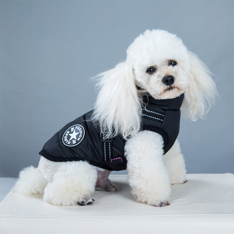 Waterproof Winter Harness Warm Dog Jacket