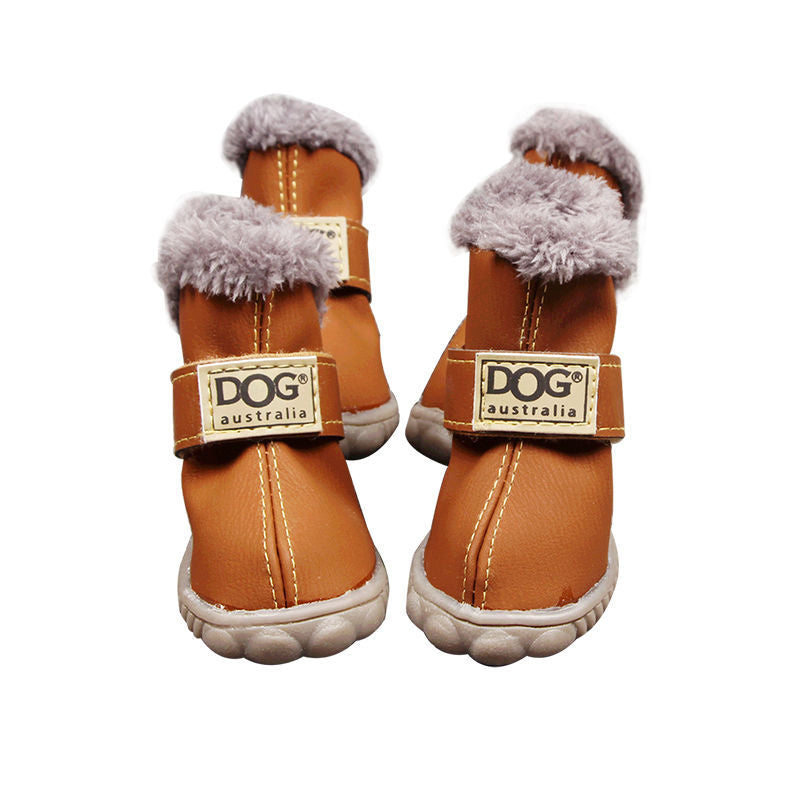 Dog Thick Snow Boots Keep Warm Teddy Autumn And Winter VIP Shoes