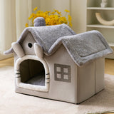 Foldable Winter Dog Villa Sleep Kennel Removable House